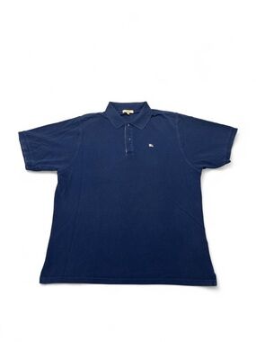 Burberry London pique classic short sleeve polo shirt navy blue XXL mens